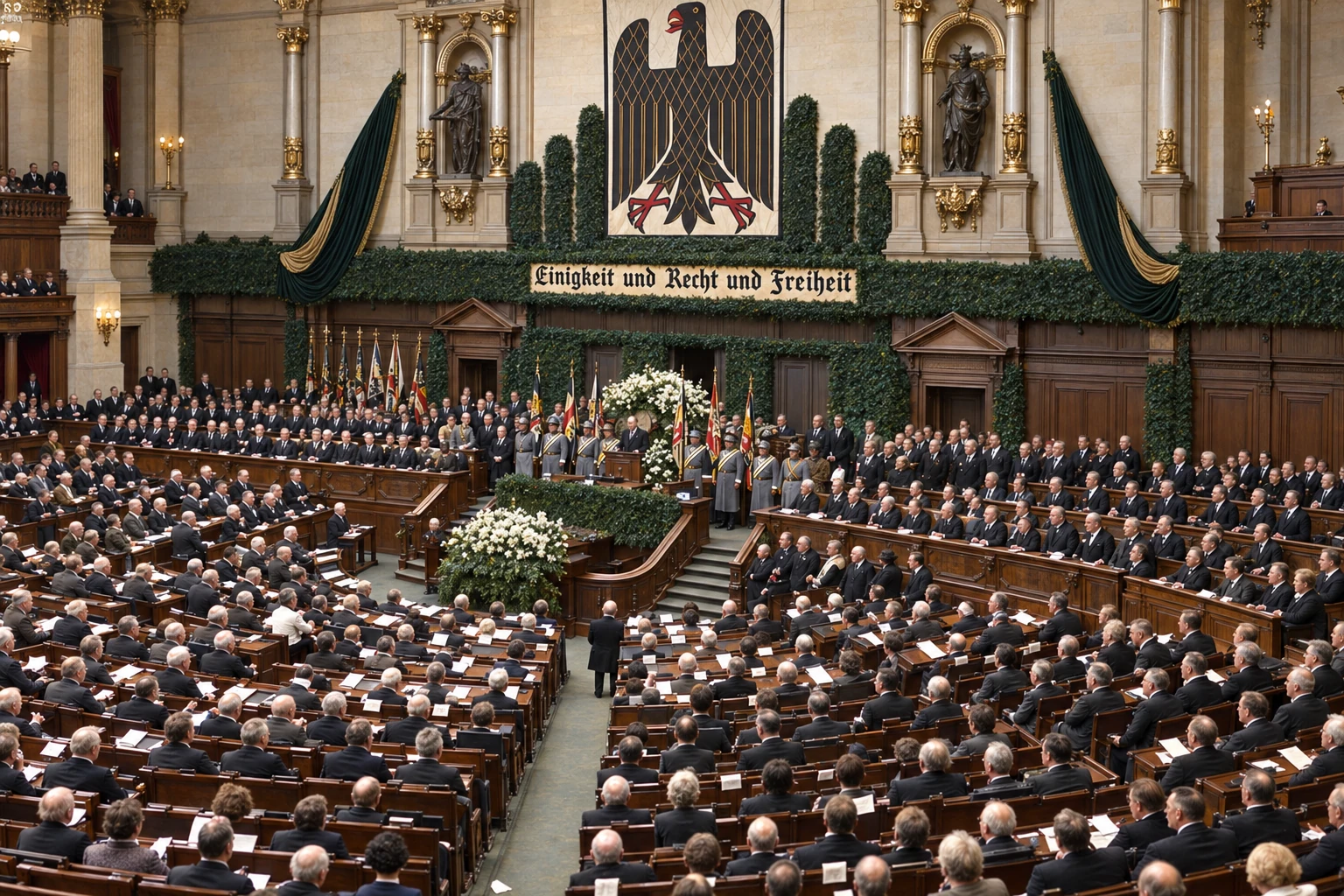Feier im Reichstag