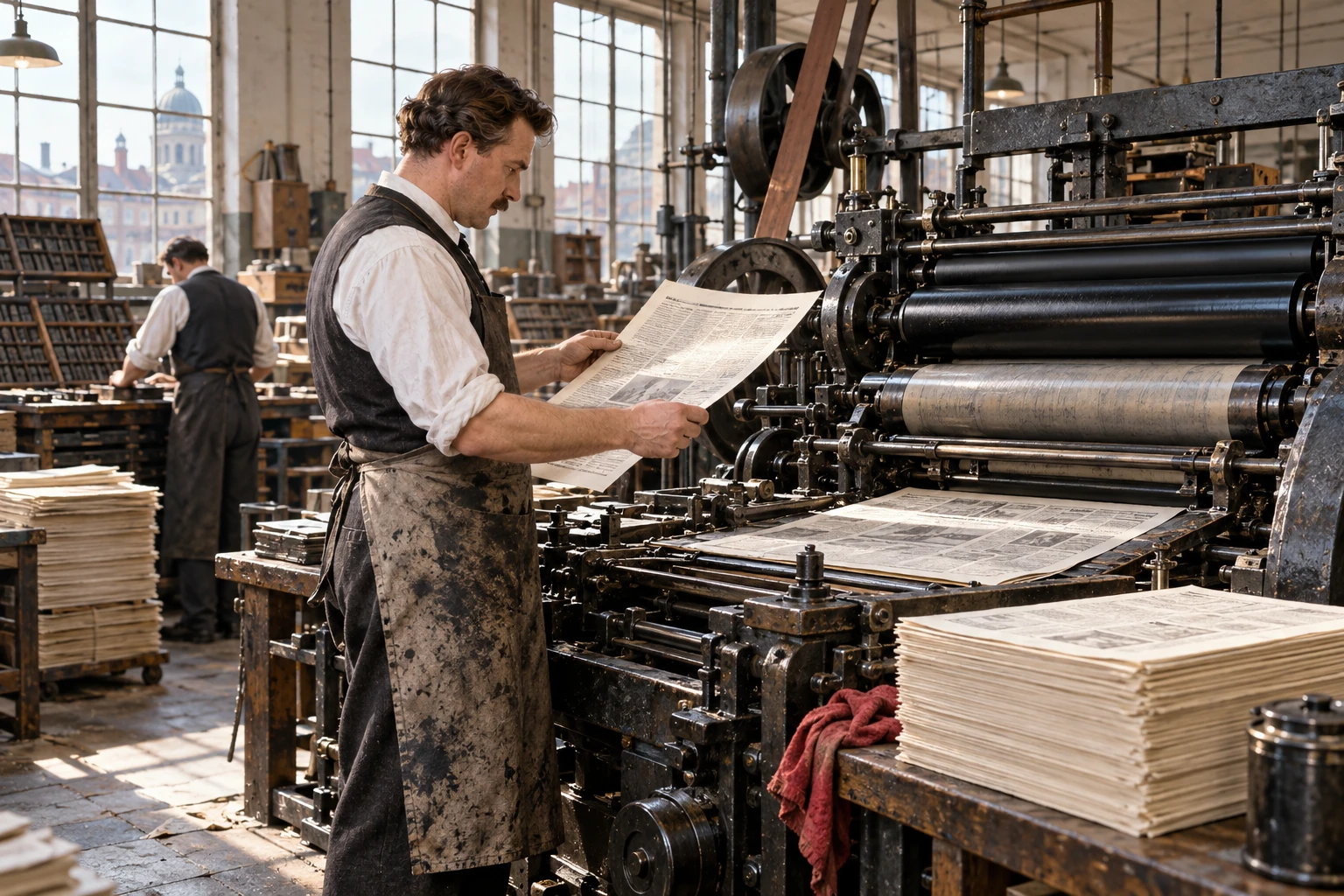 Zeitungsdruckerei, 1928